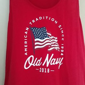 ❤Old navy American flag tank